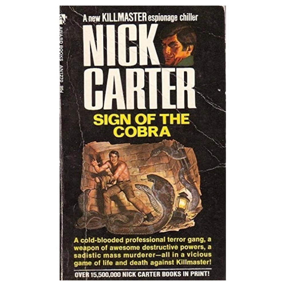 Sign of the Cobra by Nick Carter Paperback Book